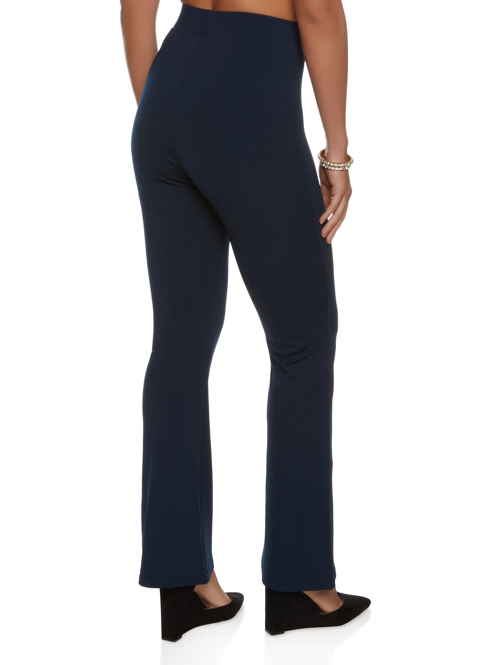 Pull On Flared Dress Pants