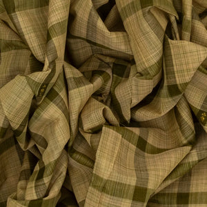 Shadow Green Handloom Kadapa Cotton Saree With Checks