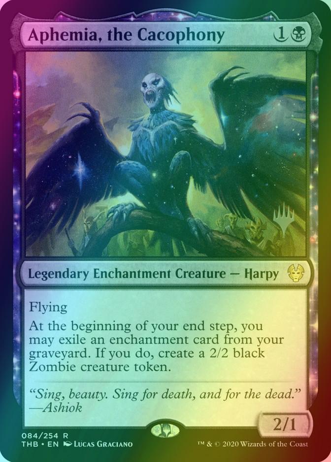 Aphemia, the Cacophony [84p] [Promo Pack] [Theros Beyond Death Promos] [Foil]