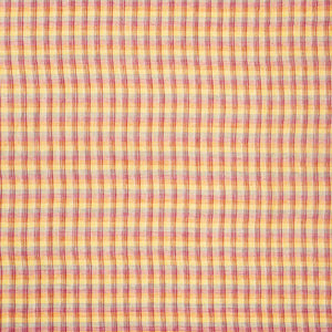 Pink Handloom Linen Saree With Stripes