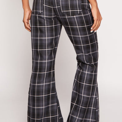 Almost Famous Plaid Flare Pants