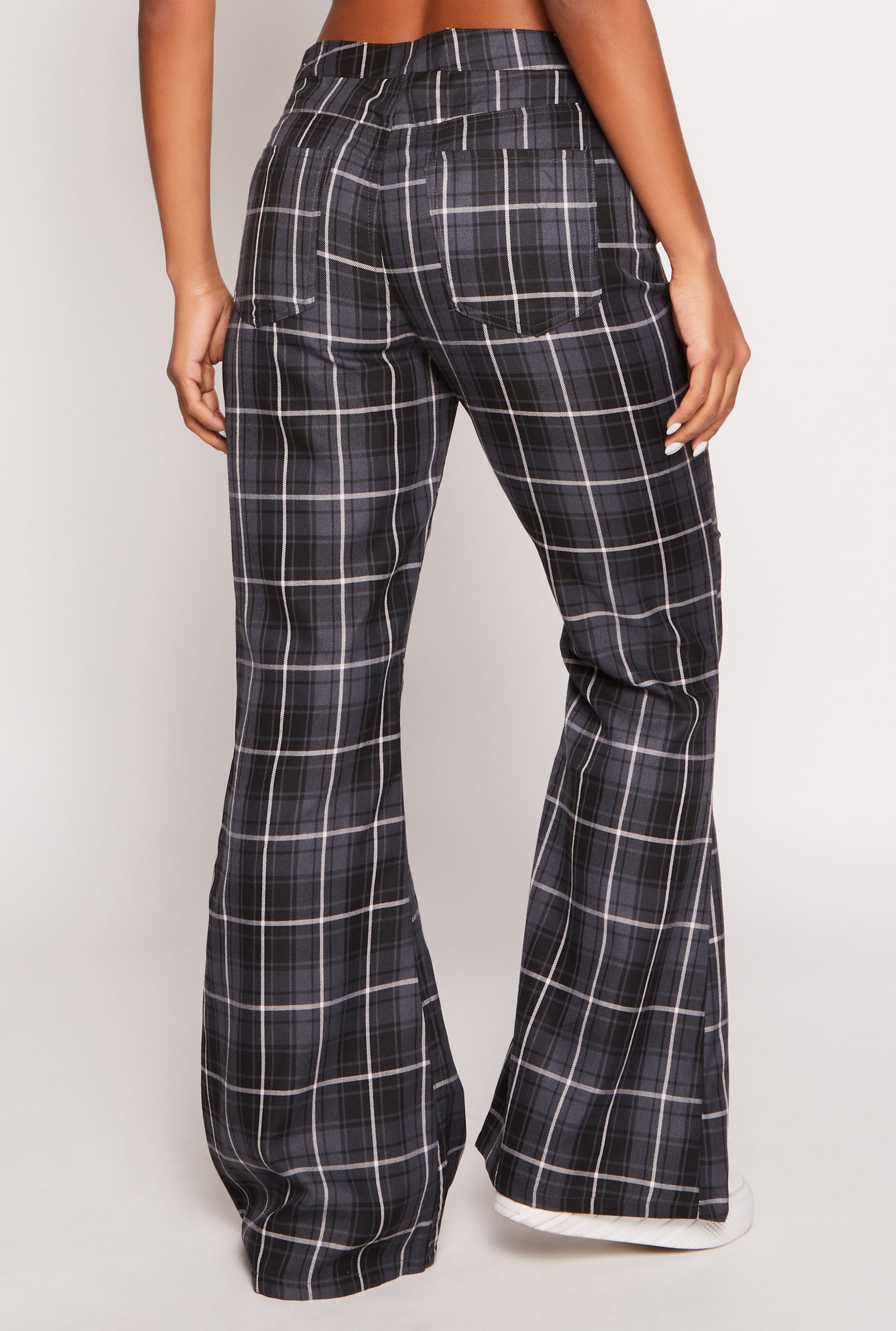 Almost Famous Plaid Flare Pants