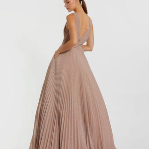 Mac Duggal 30773 Pleated Long Formal A Line Prom Dress