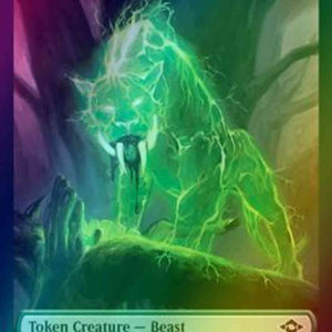 Beast Token (09) // Treasure Token (20) [Modern Horizons 2 Tokens] [Foil]