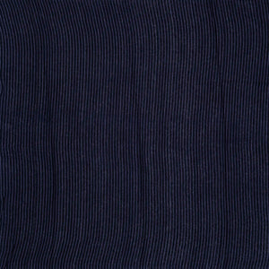 Navy Blue Handloom Tussar Silk Saree Printed With Chevron Motifs