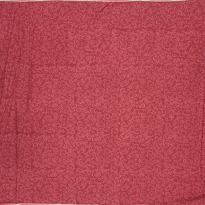 Brown Woven Jaipur Cotton Saree Printed With Floral  Motifs