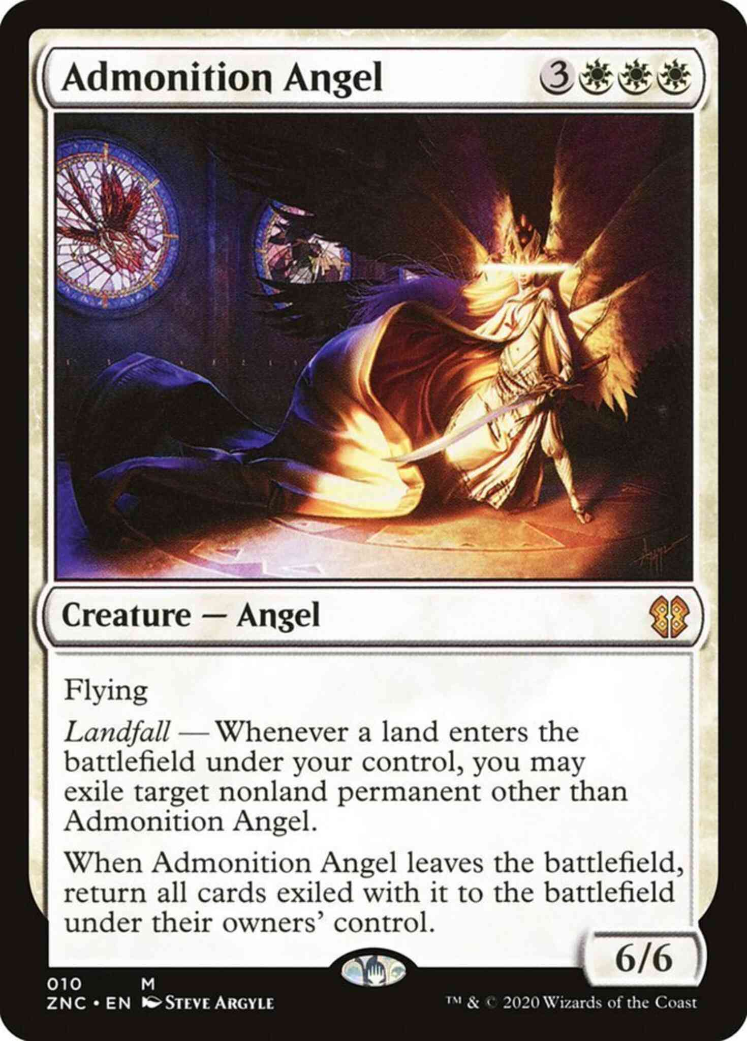 Admonition Angel [10] [Zendikar Rising Commander] [Non-Foil]