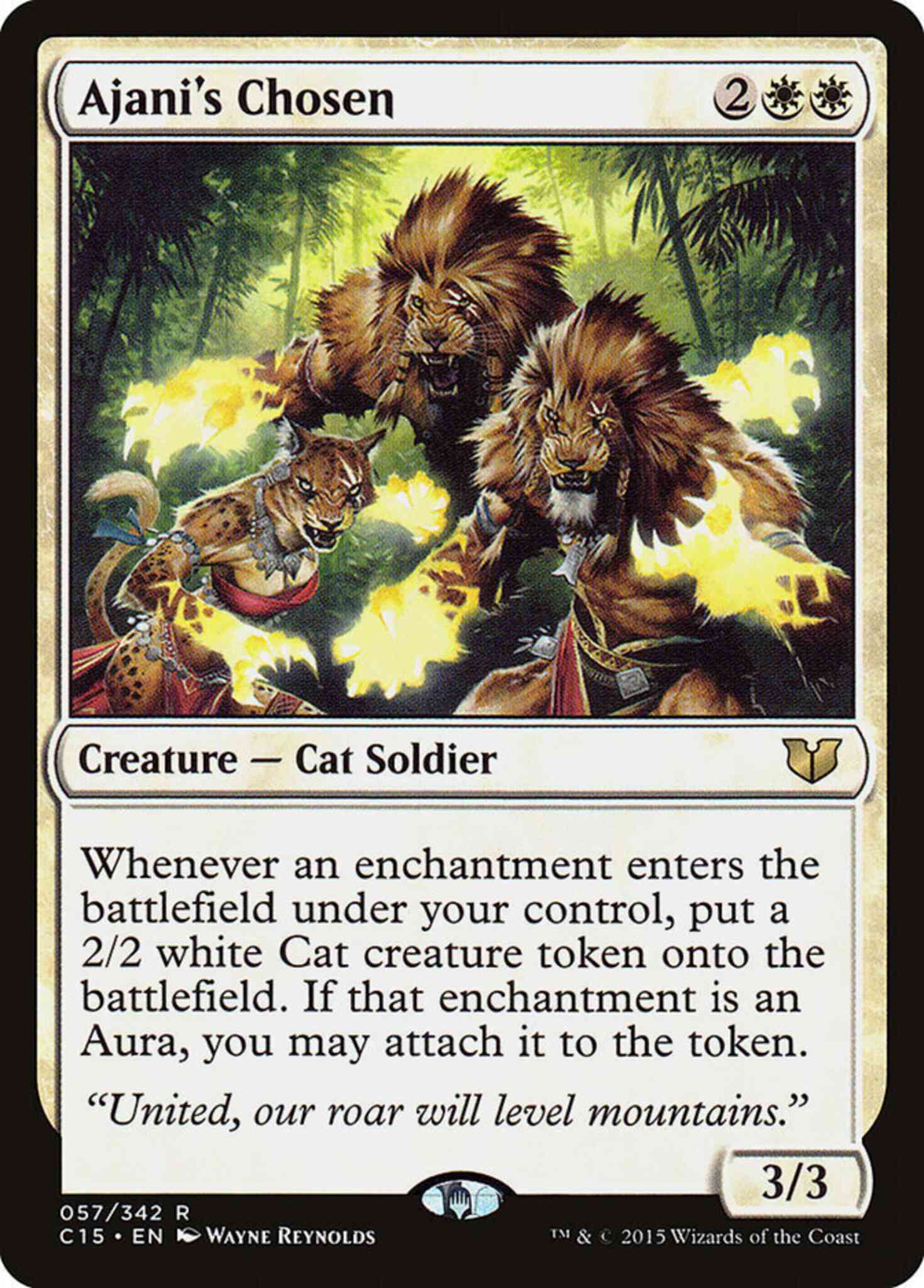 Ajani's Chosen [57] [Commander 2015] [Non-Foil]