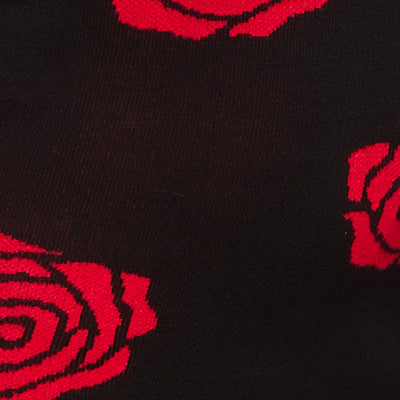 Rose Print Mini Sweater Dress