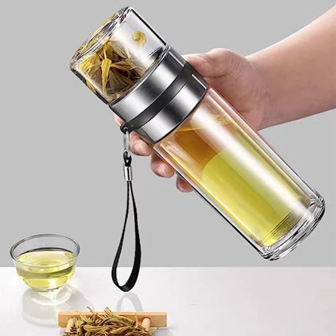 Upyoga Sense - Double-Wall Glass Tea Infuser-New