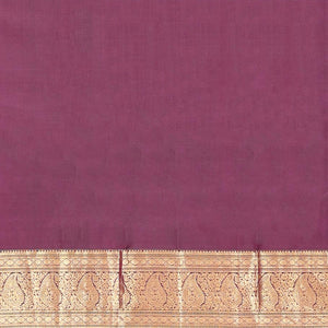 Brown zari checked silk saree, contrast border of kamalam,muthu & manga designs & ogee patterned pallu