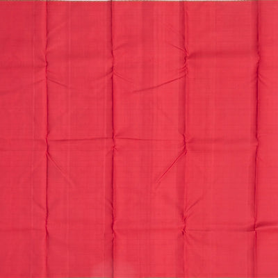 Crimson Handloom Kanchipuram Silk Saree With Checks