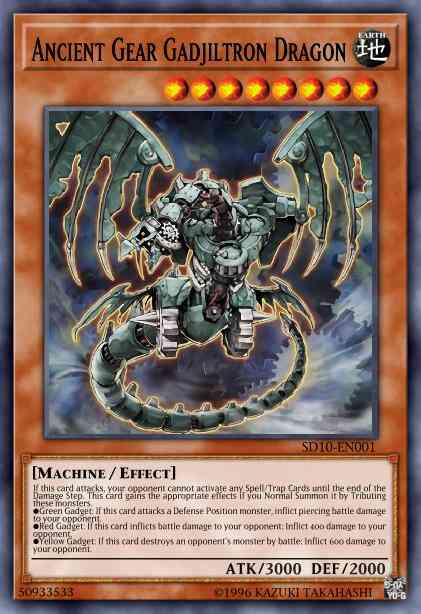 Ancient Gear Gadjiltron Dragon - SD10-EN001 - Ultra Rare - Unlimited