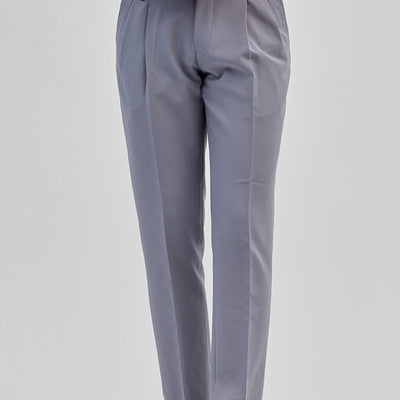 Light Grey Slim Fit Gurkha Trousers