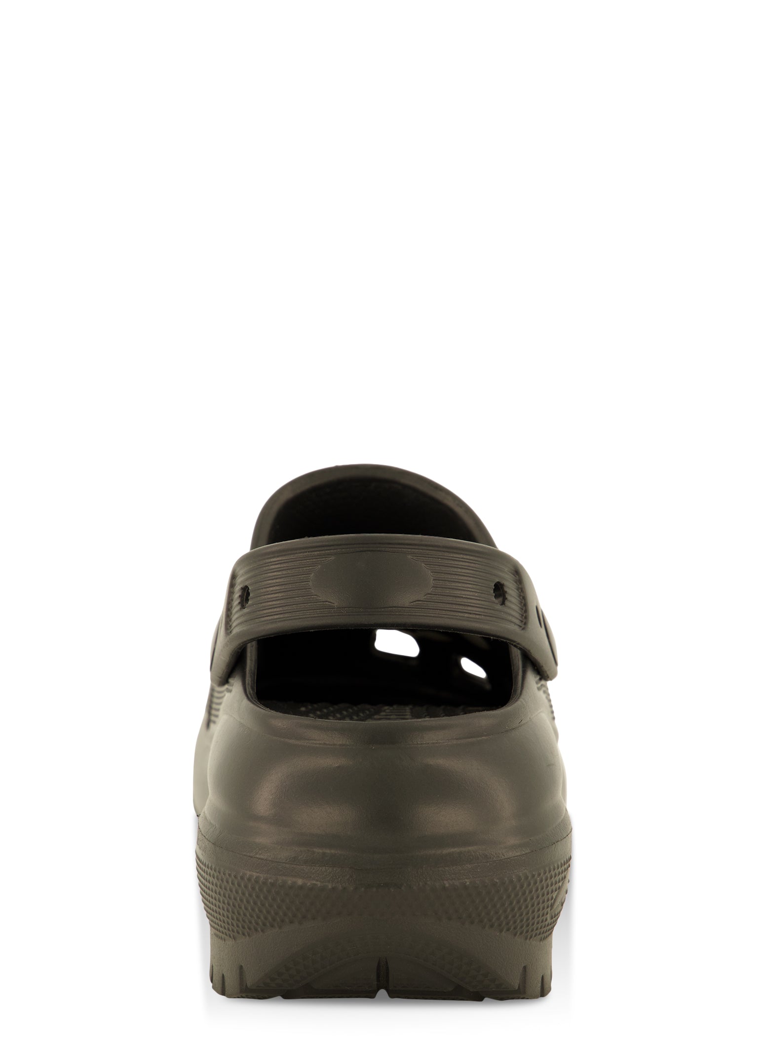 Rhinestone Charm Platform Slingback Clogs
