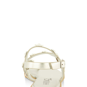 Studded Toe Loop Ankle Strap Sandals