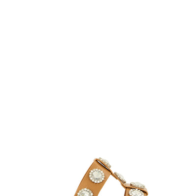 Gemstone Embellished Slide Sandals