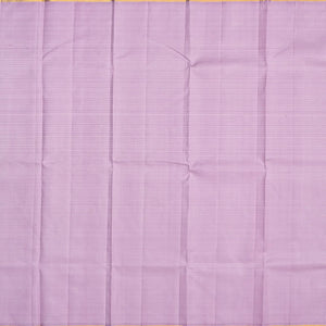 Pink Handloom Kanchipuram Korvai Silk Saree With Lavender Border