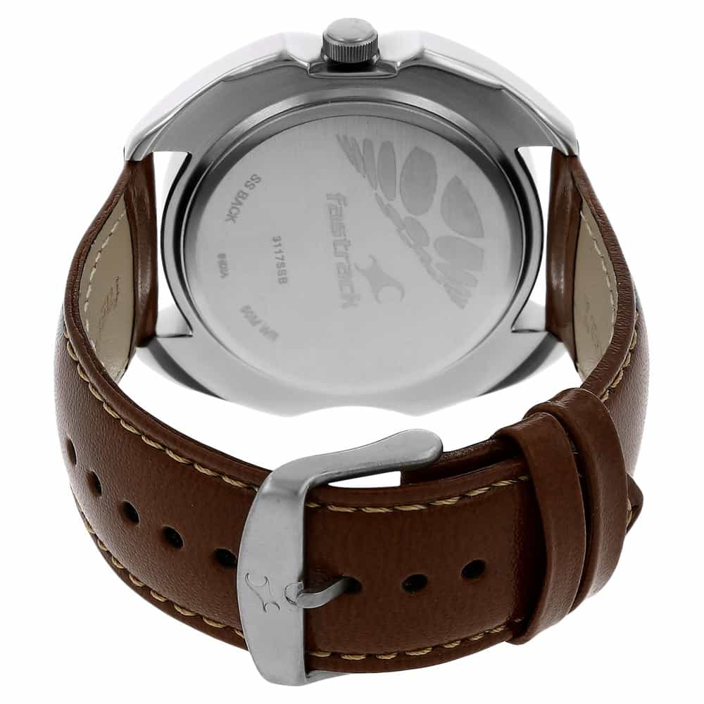 Fastrack Brown Leather Strap