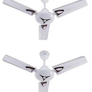 Candes Amaze 900mm /36 inch High Speed Anti-dust Decorative 5 Star Rated Ceiling Fan 440 RPM with 2 Years Warranty (Pack of 2, Ivory)