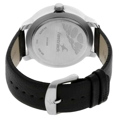 Fastrack Grey Dial & Black Leather