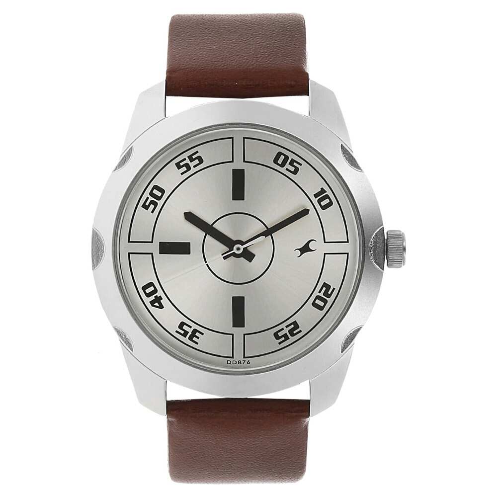 Fastrack Silver & Brown