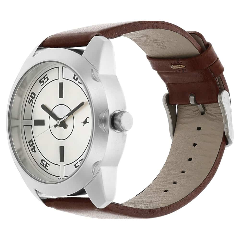 Fastrack Silver & Brown
