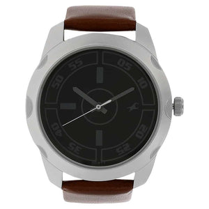 Fastrack Mens Brown Leather Strap