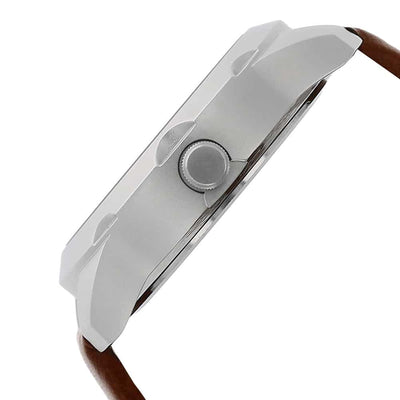 Fastrack Mens Brown Leather Strap