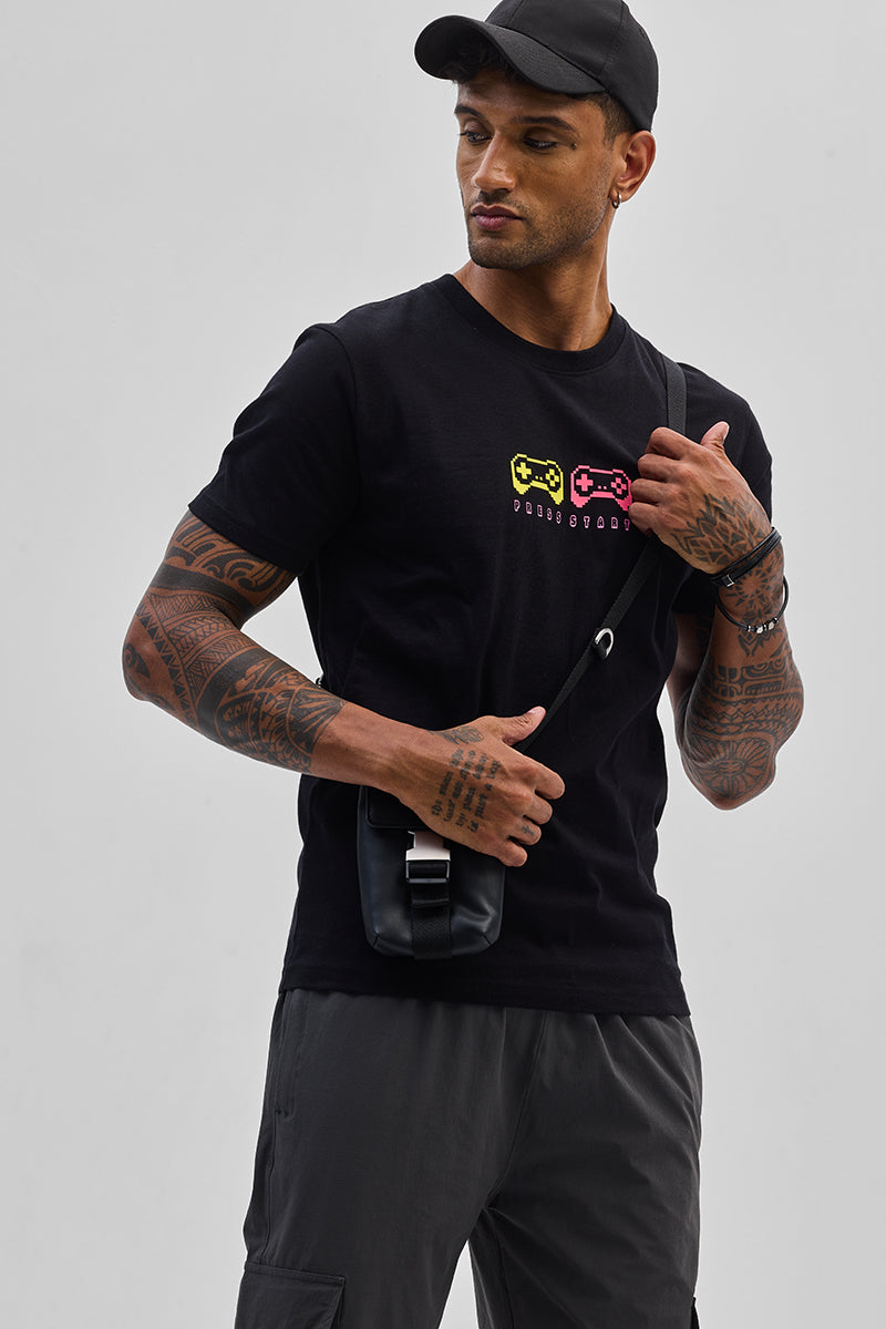 Black Slim Fit T-Shirt