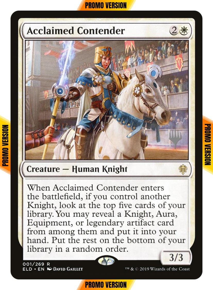 Acclaimed Contender [1p] [Promo Pack] [Throne of Eldraine Promos] [Non-Foil]