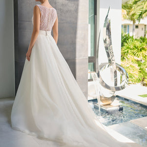 Organza Sleeveless Bridal Ball Gown by Adrianna Papell 31315