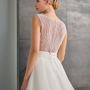 Organza Sleeveless Bridal Ball Gown by Adrianna Papell 31315