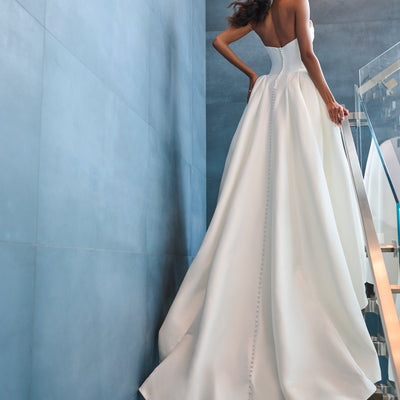 Mikado Strapless Bridal Gown by Adrianna Papell 31321