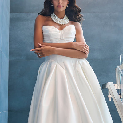 Mikado Strapless Bridal Gown by Adrianna Papell 31321