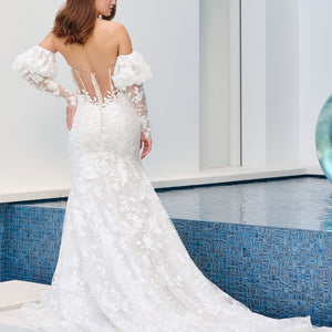 Long Sleeve Mermaid Bridal Gown by Adrianna Papell 31323
