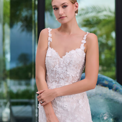 Lace Fitted Sleeveless Bridal Gown by Adrianna Papell 31325