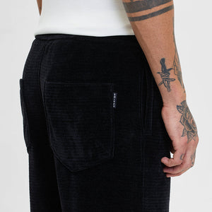 Black Corduroy Relaxed Fit Trousers