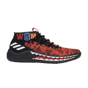 adidas Dame 4 A Bathing Ape Red