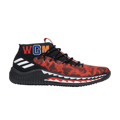 adidas Dame 4 A Bathing Ape Red
