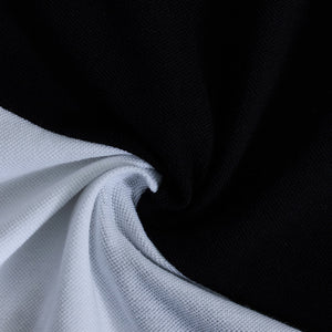 White Colourblocked Polo T-Shirt