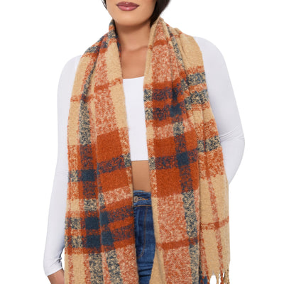Boucle Plaid Scarf