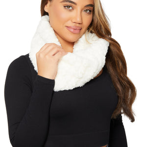Solid Faux Fur Scarf