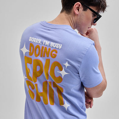 Doing Epic Shit Blue Slim Fit T-Shirt
