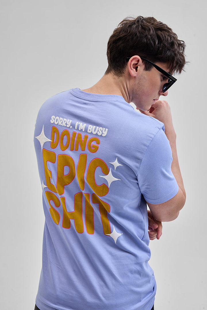 Doing Epic Shit Blue Slim Fit T-Shirt