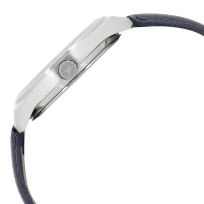 Varsity Blue Leather