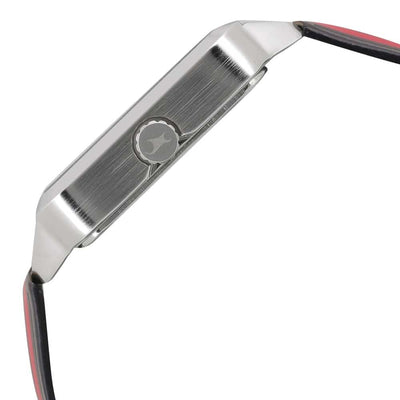 Varsity Black Leather Strap