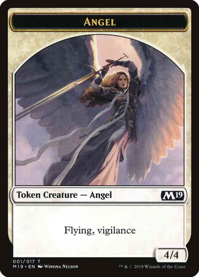 Angel Token [01] [Core Set 2019 Tokens] [Non-Foil]
