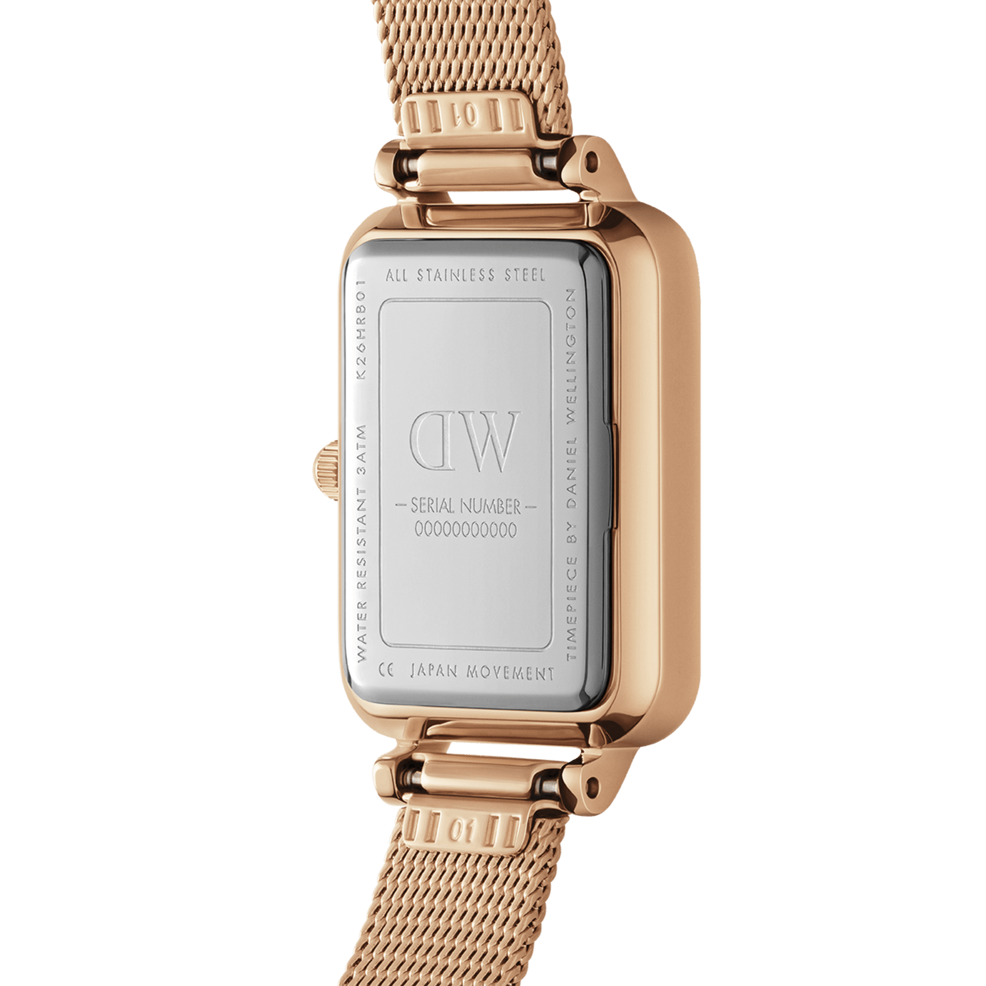 Quadro Pressed Melrose White & Rose Gold