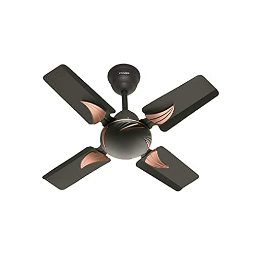 Candes Eon 600mm / 24 Inch High Speed Anti-dust Decorative 3 Star Rated Ceiling Fan with 2 Yrs Warranty (Coffee Brown) Pack of 1